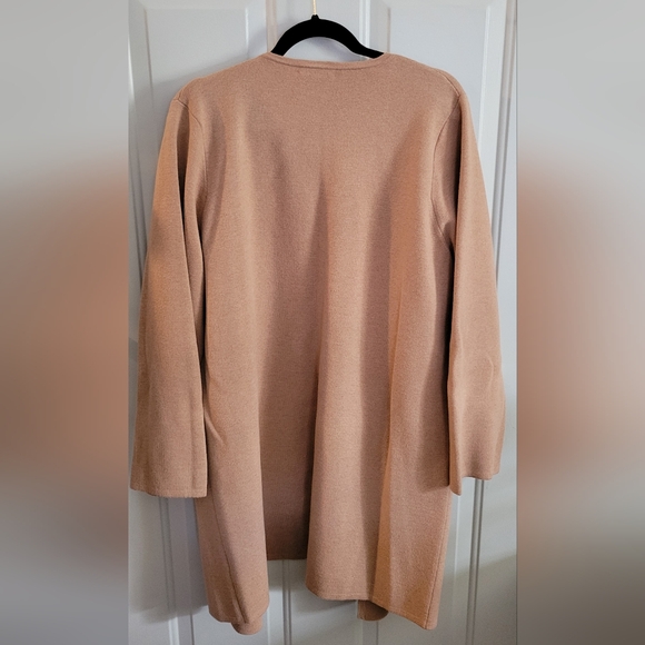 J.Crew "Juliette" Open-Front Long Collarless Sweater - Picture 3 of 4